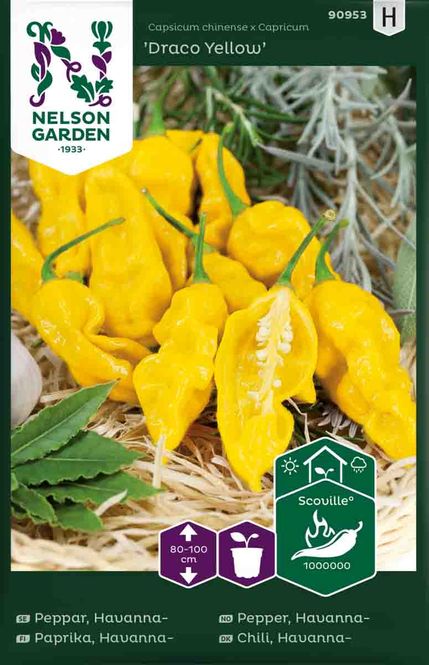Hovedbilde Chilipepper, Havanna-  'Draco Yellow'