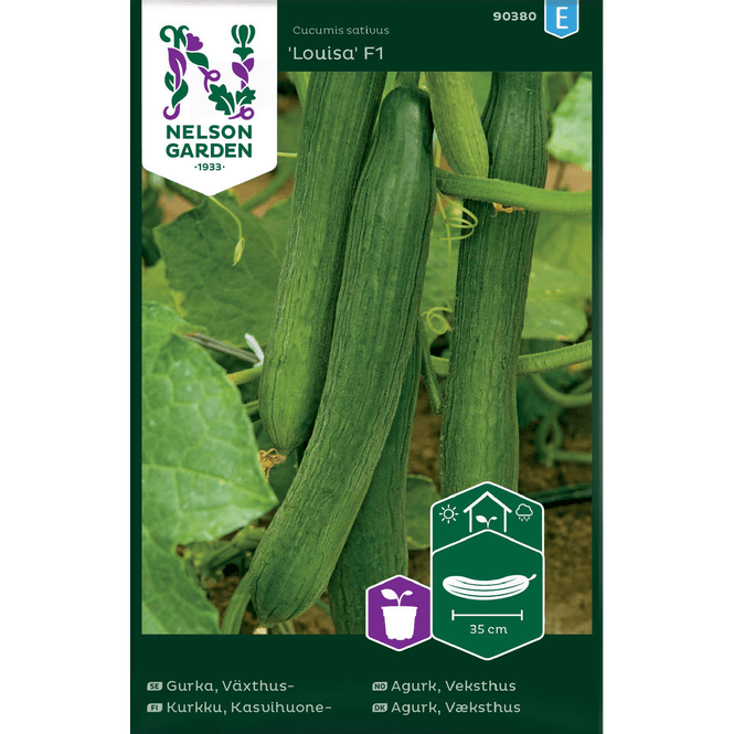 Hovedbilde Agurk, slange- 'Louisa' F1 veksthus
