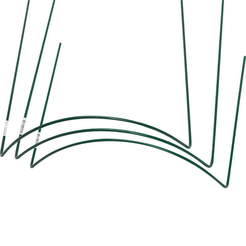 Buskstøtte i metall, grønn